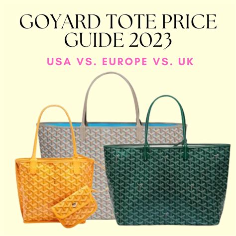 goyard tote bag 2018|Goyard 233 bag price 2022.